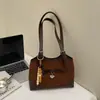 Bolso de Hombro Nuevo Estilo Retro Leopardo, Gran Capacidad, Bolso de Mano de Moda Estilo Perezoso para Mujer, Alto Valor Estético, Bolso Simple para el Brazo