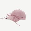 Gorra de béisbol para mujer con protección solar transpirable de secado rápido para primavera y verano, moda coreana, cinta, lazo lindo, gorra para cara pequeña