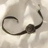 Colar Gola Floral com Flores Vermelhas, Colar Gravata Feminino de Noite, Corrente de Clavícula Fashion e Sexy, Colar de Moda Rosa para o Dia a Dia