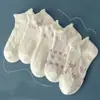 Calcetines Zhuji Calcetines de Barco Mujer Verde Fresco Algodón Peinado Caña Corta Calcetines de Mujer ins Fabricante Mayorista 2023 Nuevo