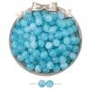 Hermosas cuentas de sirena con degradado de cielo estrellado, cuentas redondas de resina hechas a mano, accesorios de joyería con cuentas, material para pulseras de AliExpress.