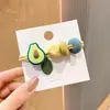 Ins Faixa de Cabelo Colorida com Frutas Feminina Menina Fofa Faixa para Couro Cabeludo Faixa de Cabelo Alta Elasticidade Couro Grosso Conjunto Corda de Cabelo Novo Estilo