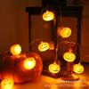 Luces LED de decoración de Halloween luces de calabaza cadena de luces de fantasma luces de diseño para fiesta de festival luces de sombrero luces de calabaza a batería