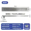Drenaje de piso rectangular largo de acero inoxidable 304 transfronterizo, anti-olor, para drenaje lateral de baño y inodoro