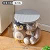 Cubo de Almacenamiento Multifuncional Juguete para Niños Muñeca Caja de Almacenamiento Transparente Taburete de Almacenamiento para Sentarse Taburete Pequeño Taburete de Almacenamiento