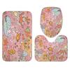Nueva Cortina de Ducha Rosa Original Moderna Simple Estampada en Poliéster Impermeable y Antimoho Yl1109