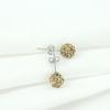 Novas moda brincos Shambhala em prata de lei 925 com diamantes completos brincos simples da moda para mulheres joias de orelha para estudantes atacado