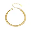 Moda Europea y Americana Minimalista Cadena de Hilo de Cuentas de Arroz Delicada Brazalete Apilado de Doble Capa, Joyería Popular de Celebridad de Internet Transfronteriza