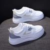Zapatos blancos para mujer 2023 nuevos zapatos de otoño para mujer estilo coreano versátiles casuales ins zapatos súper populares zapatillas de plataforma para estudiantes para mujer