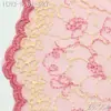 O Estilo Gentil e Doce da Tanglong Apresenta Renda Bordada em Malha Rosa Claro com Padrão de Grama Cacheada, Renda para Acessórios de Saia Lolita DIY
