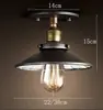 Luminária de Teto Pequena Preta Estilo Industrial Criativo Retrô para Corredor, Hall, Escada, Restaurante, Loja de Roupas, Varanda e Iluminação de Cabeceira