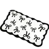 Alfombra de baño absorbente antideslizante de cachemira sintética simple para uso doméstico, resistente a la suciedad, resistente al desgaste, fácil de mantener, felpudo, alfombrilla de inodoro