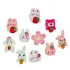 Coelho Morango Fofo Coelho Cartoon Doce Acessórios de Resina Cola de Creme Patch para Capa de Celular Infantil Acessórios de Cabelo