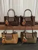 Bolsa Exclusiva Shuai Mijia Estampa de Leopardo de Nicho Nova Moda Outono 2026 Bolsa Transversal Feminina Pequena de Mão Tote