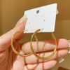 Pendientes de Aro Elegantes de Metal Estilo Europeo y Americano para Mujer, Pendientes Versátiles de Tendencia de Gama Alta de Nicho con Pasador de Plata para el Trabajo