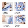 Roupão de Lã de Cordeiro Flanela Amazon Outono Inverno Pijamas Quentes Tamanho Plus Adulto Crianças Roupa de Casa Pai-Filho