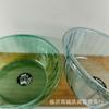 Huacai 8-07 bacia transparente de cristal bacia de lavagem doméstica bacia para vegetais bacia plástica para estudantes atacado mercadoria de loja de 5 yuan