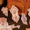 2 Pacotes de Adesivos Yuxian, Ponta de Caneta, Série Fluxo do Tempo, Material DIY para Caderno Retrô, Adesivos de Base Decorativos, 30 Peças, 4 Opções para Escolher