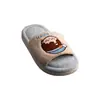 Pantuflas de Peluche para Casa de Niña Linda Estilo Japonés, Pantuflas de Algodón Antideslizantes de Suela Gruesa con Bloques de Color, Adecuadas para Todas las Estaciones, Pantuflas para Piso de Dormitorio