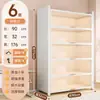 Armário de Armazenamento de Aço Prateleira de Armazenamento Doméstico Estante de Livros para Quarto Armário de Armazenamento Multi-Camadas de Piso para Varanda com Porta Armário de Armazenamento para Sala de Estar
