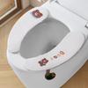 Cojín Impermeable para Asiento de Inodoro de Aromaterapia Cubierta de Inodoro para el Hogar Adhesivo Junta de Inodoro Cojín Adhesivo Universal para Inodoro de Cuatro Estaciones