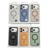 Aplicable a Funda Magnética 18Pro Max Tacto Suave Bloqueo de Color Funda para Teléfono Apple Serie 17 Acrílico En Stock