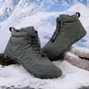 Nuevos Zapatos de Algodón de Pelo Corto para Exteriores para Hombres y Mujeres, Botas Cálidas Forradas de Lana, Zapatos Resistentes al Desgaste Antideslizantes, Botas de Nieve de Cinco Dedos, Engrosadas para Invierno