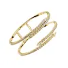 Pulsera Abierta Multicapa de Nuevo Producto Transfronterizo Moda Europea y Americana Fiesta Sexy Pulsera Brillante de Pedrería
