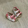 Pantuflas de Diseño Único Estilo Birkenstock con Punta Abierta, Nuevo Modelo de Verano, Lindas Sandalias Planas de Playa Estilo Hada con Lunares para Niñas