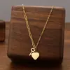 Colar de Aço Titânio Moda Transfronteiriça para Mulheres, Não Desbota, Luxo Leve, Versátil, High-End, Joia de Corrente de Clavícula Luxuosa, Pronto para Venda