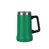 Caneca de Cerveja 24oz Aço Inoxidável a Vácuo com Alça Caneca de Cerveja Brasileira Grande Capacidade Copo Térmico Copo de Água a Vácuo de Camada Dupla
