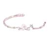 Pulsera de flor de cerezo para niñas, plata de ley, lujosa y exquisita, 2024, nueva pulsera de plata 520, regalo para novia.