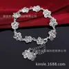 Suministro mayorista popular de AliExpress comercio exterior popular joyería popular japonesa y coreana exquisita pulsera de flor rosa