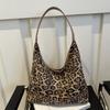 2024 Nuevo Otoño e Invierno Atmósfera Estilo Coreano Moda Bolso Estampado Leopardo Gamuza Casual Hombro Tote Bag