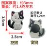 Pingentes Luminosos para Sapatos em Formato de Gato de Desenho Animado, Acessórios para Capa de Celular, Decorações Fofas para Sapatos DIY, Fabricante de Fivelas Decorativas