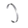 Atacado Europeu e Americano de Joias Transfronteiriças Pulseira Aberta de Aço Inoxidável 6/8mm Pulseira Ajustável em Forma de C Galvanoplastia a Vácuo