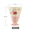 Taza Cerámica Alta de Animales de Dibujos Animados Lindos, Vaso de Agua para Helado, Taza de Desayuno de Alto Valor para el Hogar, Venta al por Mayor de Regalos