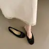 Bailarinas Poco Tacón con Lazo para Mujer, Nuevos Zapatos Slip-On Otoño/Invierno, Estilo Versátil Retro Francés 2026