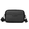 Bolso de mano simple de gran capacidad para hombre, billetera a cuadros retro europea y americana, bolso cruzado para hombre, bolso cuadrado pequeño de retazos de un solo hombro