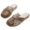 Chinelos Fechados da Moda, Novo Estilo para Mulheres, Macios e Versáteis, de Calçar, Respiráveis, com Solado Baixo, Sapatos Elegantes de Estilo Francês para Mulheres