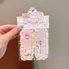 Pinza para el flequillo de la frente con lindo patrón floral pequeño, pinza para flequillo francés, diadema para lavarse la cara, pinza para el pelo de mujer para la parte trasera de la cabeza