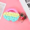 Nueva Bolsa de Silicona Portátil con Forma de Corazón Más Vendida Transfronteriza, Bolso de Hombro de Silicona Dulce de Colores Caramelo, Bolsa de Almacenamiento para Niños