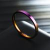 Japonês e coreano moda de aço inoxidável 2mm anel fino europeu e americano par de homens par de jóias anel de cauda coreano jóias de mão conjunta