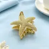 Acessórios de Cabelo Estilo Oceano Europeu e Americano, Presilha de Cabelo Estrela do Mar, Presilha Tubarão Fashion para Coque na Parte de Trás da Cabeça, Pente de Cabelo de Liga, Joias de Alto Padrão