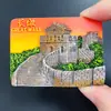 Imán de Refrigerador Cultural y Creativo de la Gran Muralla de Beijing de Resina Creativo Rectangular Tridimensional Souvenir de Viaje Pegatina Magnética Manualidades