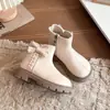 Zapatos para Niños de Edad Media y Mayores Primavera/Otoño 2026 Botas Infantiles Botas tipo Martin para Niñas Nuevo Estilo Cremallera Botas Cortas Estilo Princesa Británica Versátiles