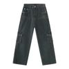 MTLCLOTHES ropa para hombre 2023 Otoño Nuevo diseño retro americano jeans de trabajo multibolsillos moda