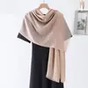 Bufanda Larga de Bambú Popular Transfronteriza Casual Versátil Personalidad Color Sólido Minimalista Cómoda Transpirable Ropa de Viaje Chal Multiusos