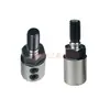 Conector de máquina de taladro en hilera para carpintería, manguito de broca, base de enchufe, convertidor de rosca de enchufe recto y cruzado, juego de mesa de imitación, abrazadera de taladro en hilera