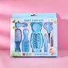 Conjunto de 7 piezas para el cuidado del bebé, con embalaje en inglés, termómetro de agua, traje combinado, cortauñas, peine y cepillo de seguridad para bebés.